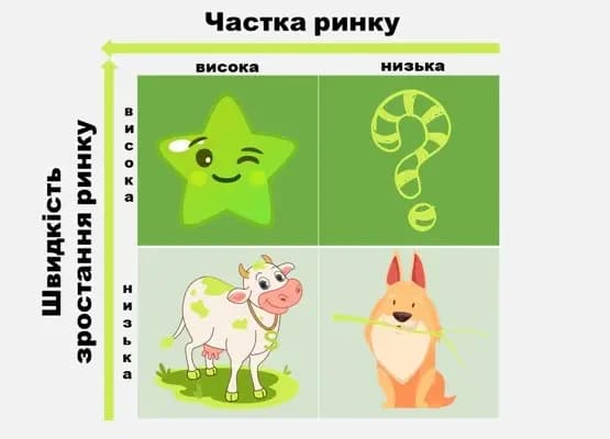 Особливості прийняття стратегічних рішень у бізнесі з використанням матриці BCG та Data Mining